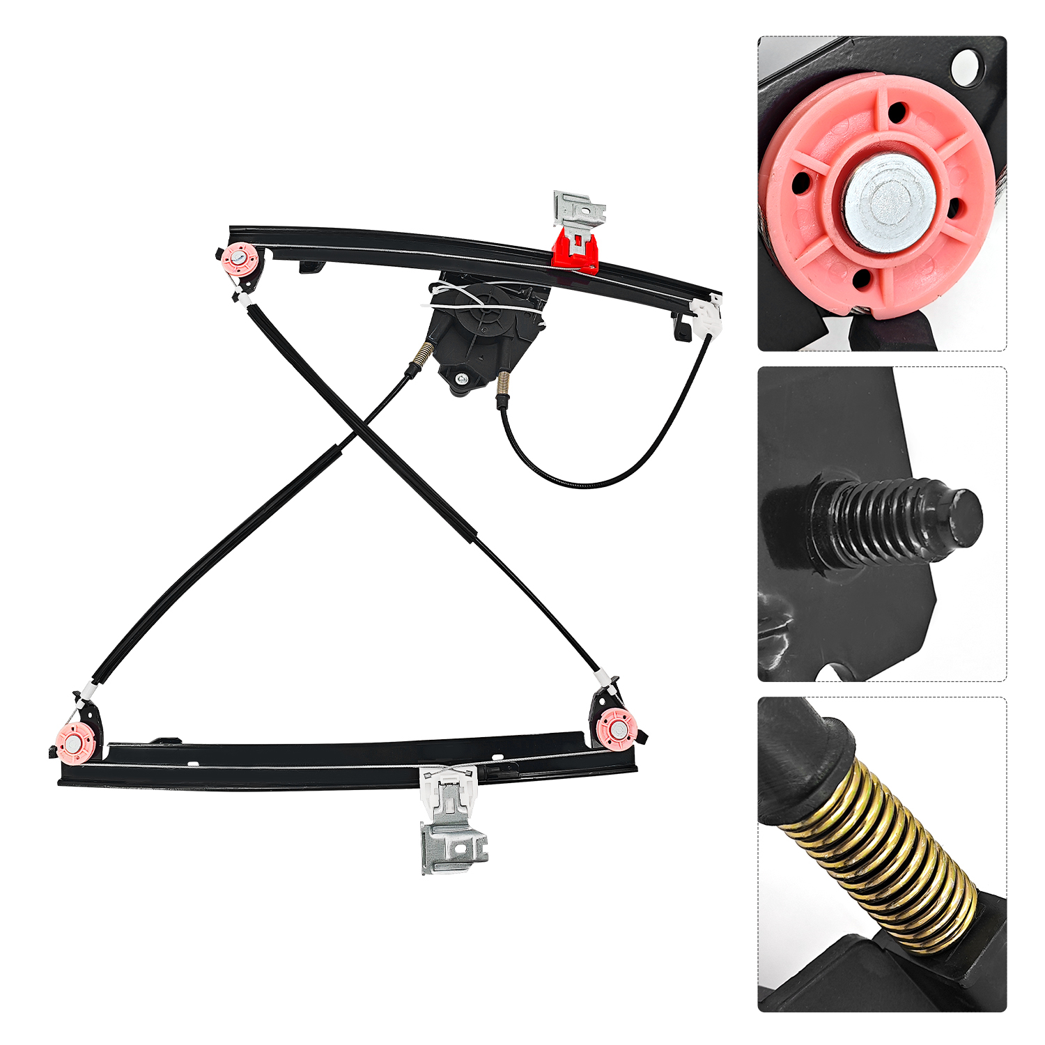 Rear Passenger Side Window Regulator W/O Motor for 2003-2013 Maserati Quattroporte M139