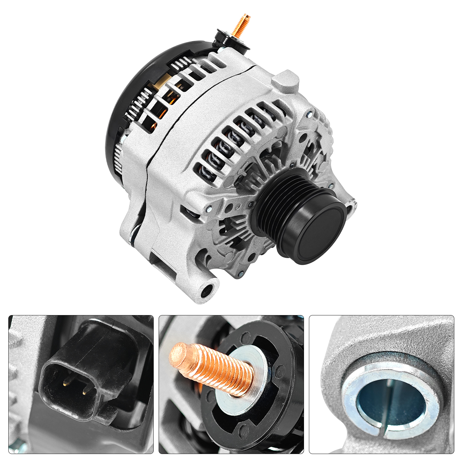 240A 12v Alternator Compatible with 2018-2020 Jeep Wrangler 2020-2021 Jeep Gladiator 3.6L V6