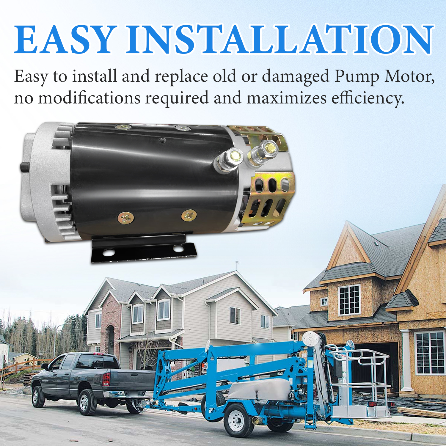 24 Volt DC Motor Compatible with Genie GR-12 GR-15 GR-20 QS-12 QS-15 TMZ-50/30