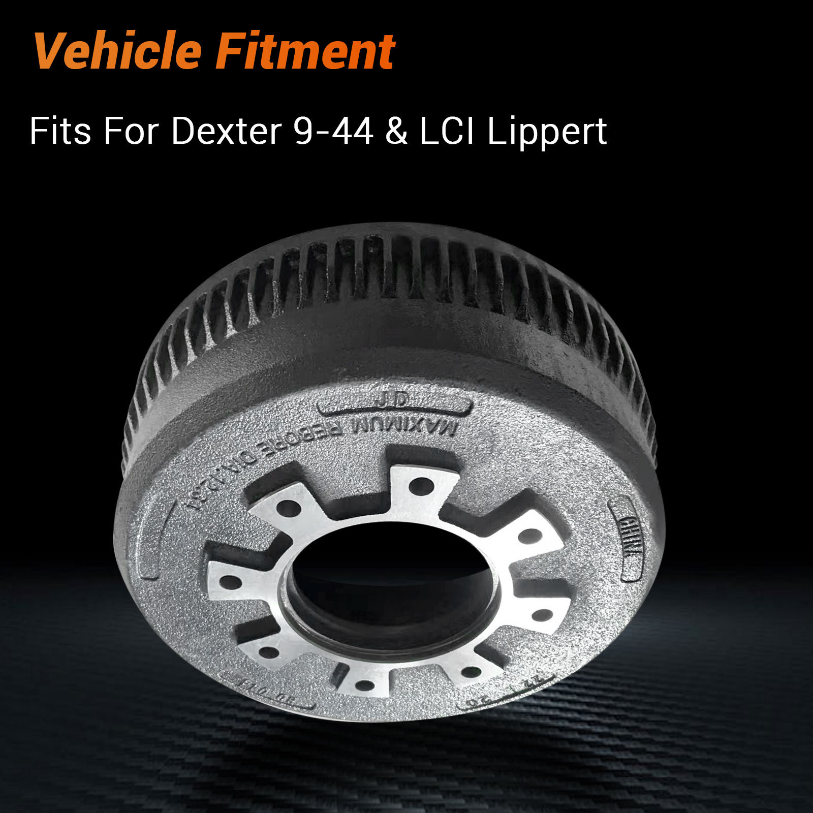 Brake Drum 10000 10K GD Trailer Axle 12.25x3.375 Fits for Dexter 9-44 and LCI Lippert