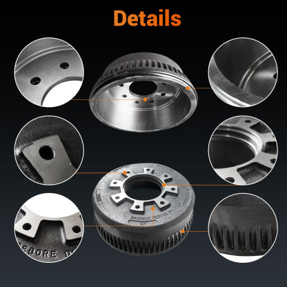 Brake Drum 10000 10K GD Trailer Axle 12.25x3.375 Fits for Dexter 9-44 and LCI Lippert