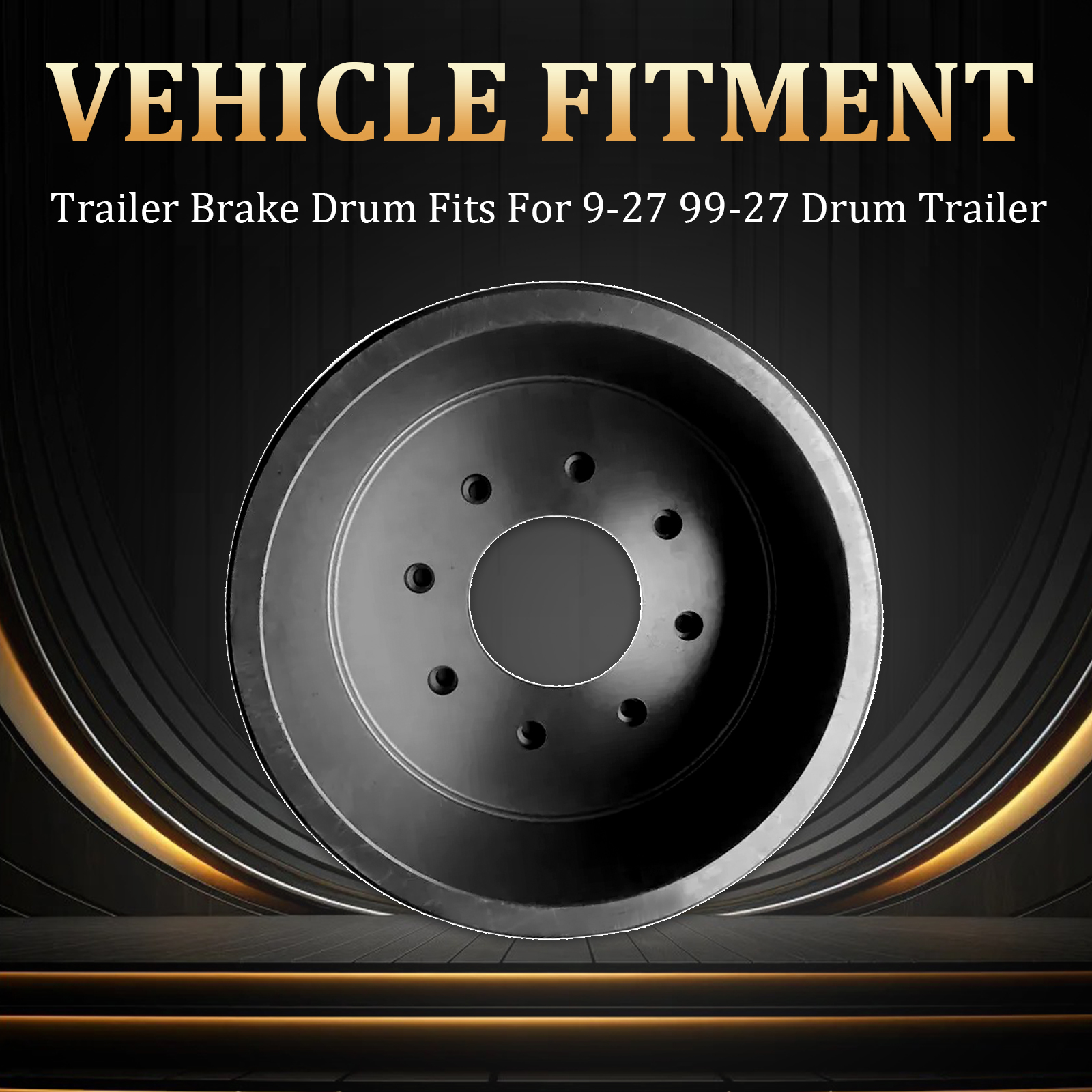 Trailer Brake Drum 10K 12.25" x 4" Axles Fits for 9-27 99-27 Drum Trailer 00902701