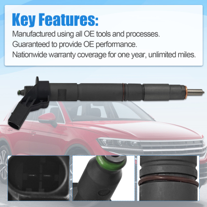 Fuel Injector for Volkswagen Touareg 3.0L 2014-2016
