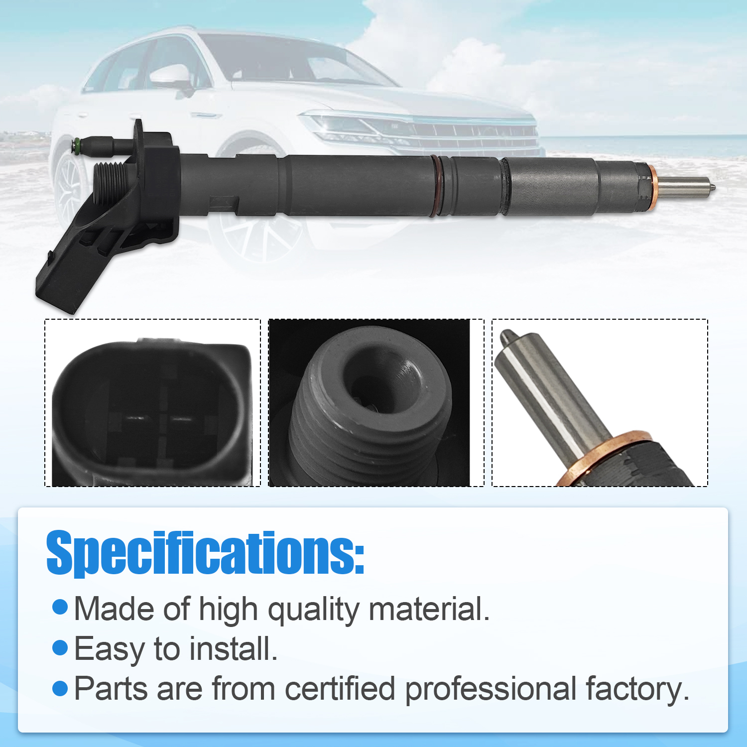 Fuel Injector for Volkswagen Touareg 3.0L 2014-2016