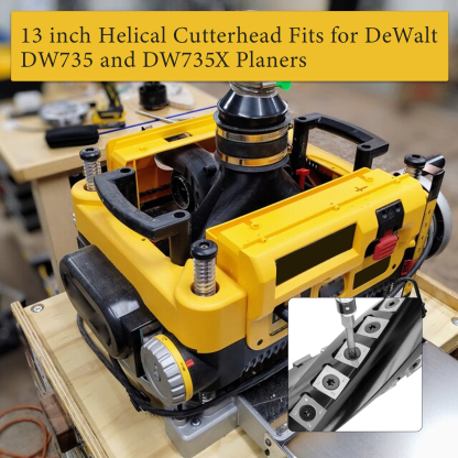 DeWalt DW735 DW735X Thickness Planer 13 inch Sprial Helical Cutterhead 4 Rows