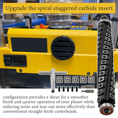 DeWalt DW735 DW735X Thickness Planer 13 inch Sprial Helical Cutterhead 4 Rows