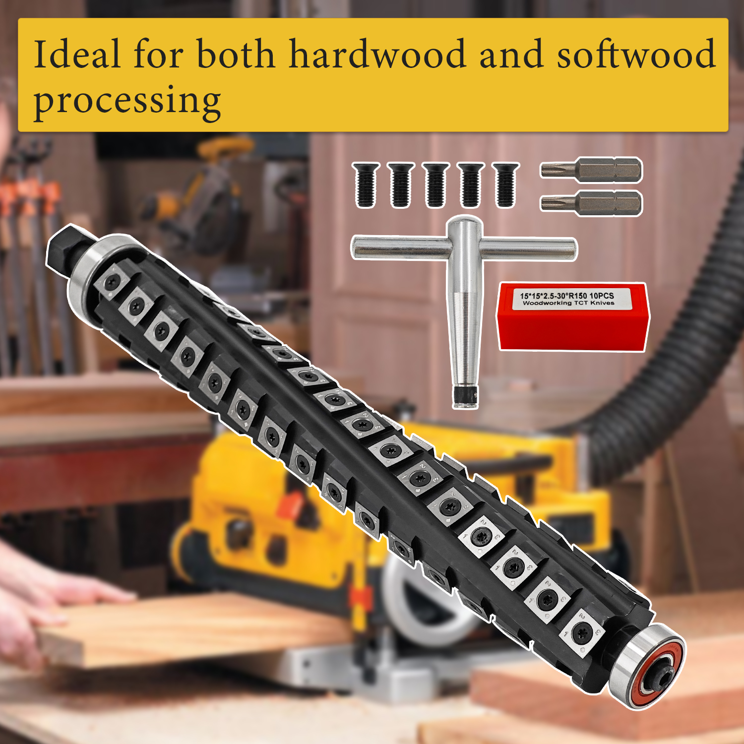 DeWalt DW735 DW735X Thickness Planer 13 inch Sprial Helical Cutterhead 4 Rows