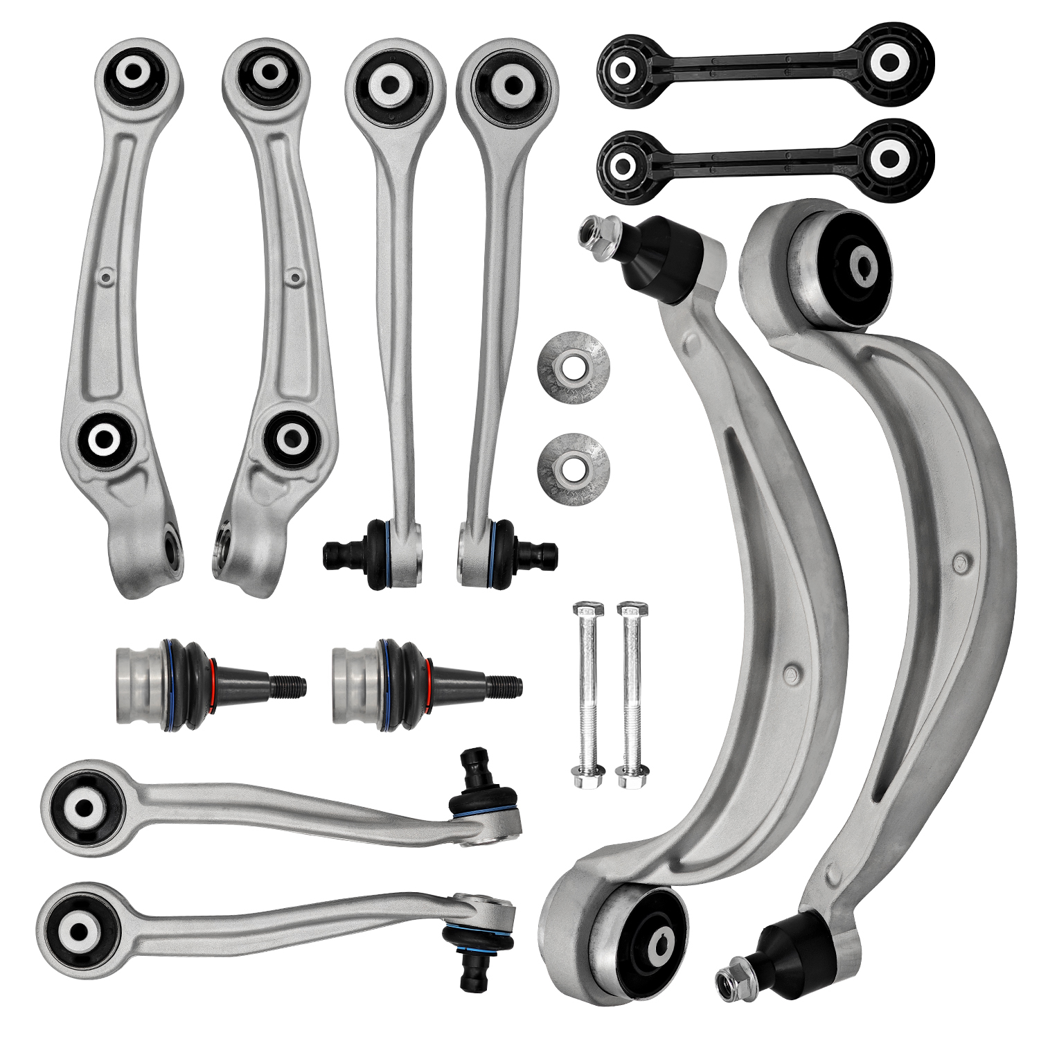 Front Upper & Lower Control Arms W/Ball Joints for Audi A4 A5 S5 A6 A7 Q5 RS5 RS7 S4 S6 SQ5 2008-2018