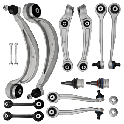 Front Upper & Lower Control Arms W/Ball Joints for Audi A4 A5 S5 A6 A7 Q5 RS5 RS7 S4 S6 SQ5 2008-2018