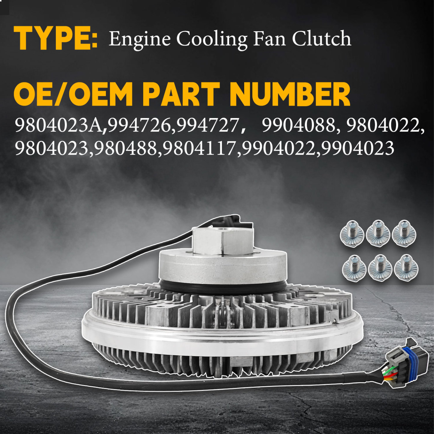 Engine Cooling Fan Clutch Compatible with Freightliner Cummins ISB ISL ISC #9804023A
