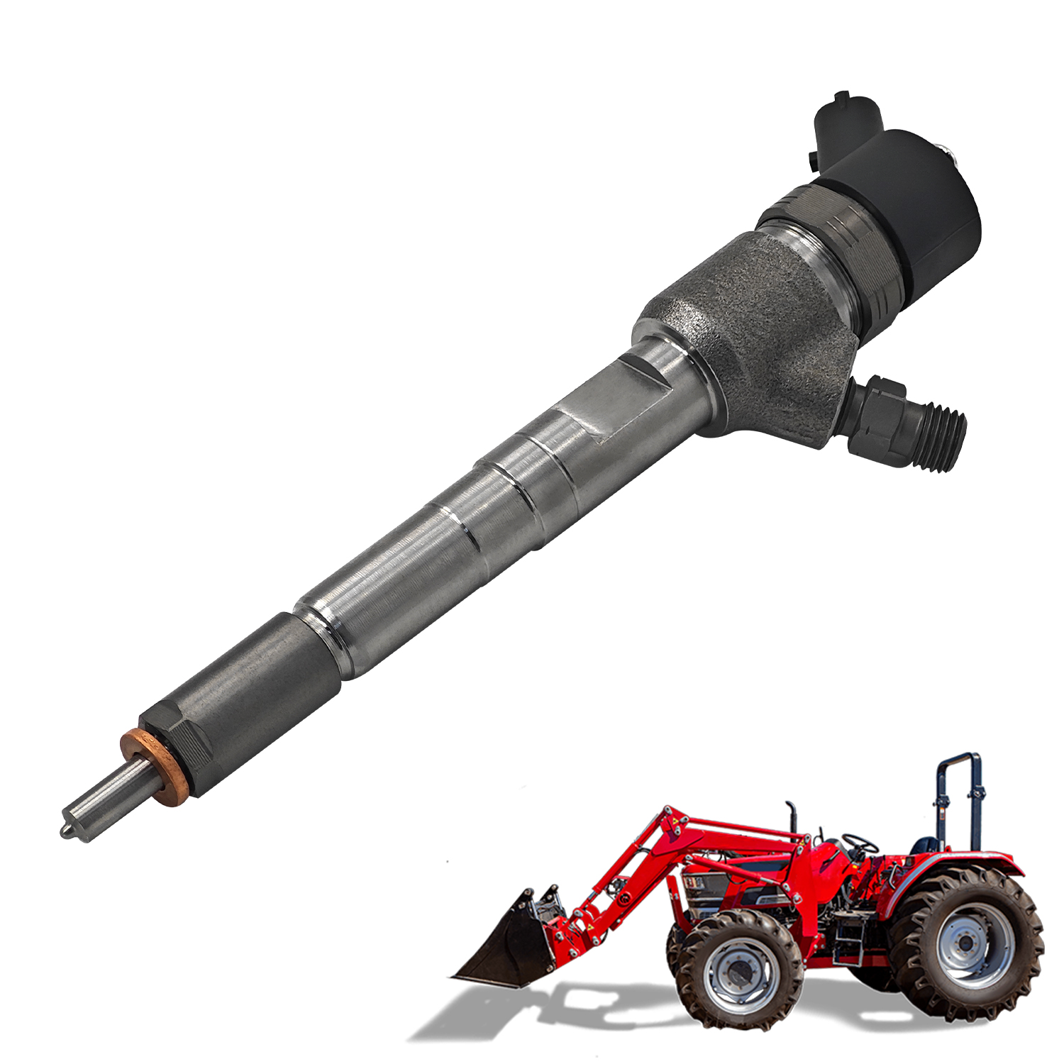 Fuel Injector Compatible with Mahindra 2555 2655 2660 Tractor #0445110545