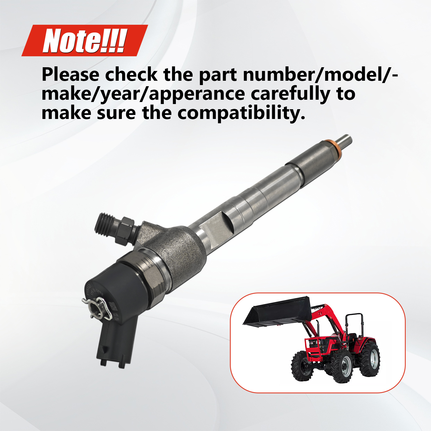 Fuel Injector Compatible with Mahindra 2555 2655 2660 Tractor #0445110545