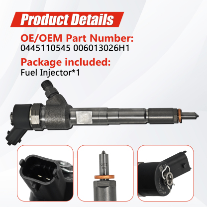 Fuel Injector Compatible with Mahindra 2555 2655 2660 Tractor #0445110545