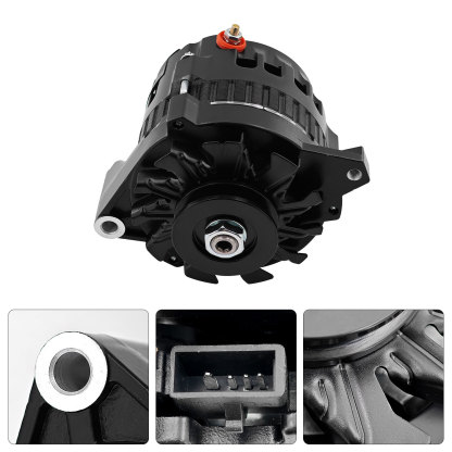 Alternator 12V 220 Amp V-Belt Pulley For GM 1985-1993 2.5L 2.8L 3.0L 4.8L 5.0L 5.7L 6.2L 6.5L 7.4L