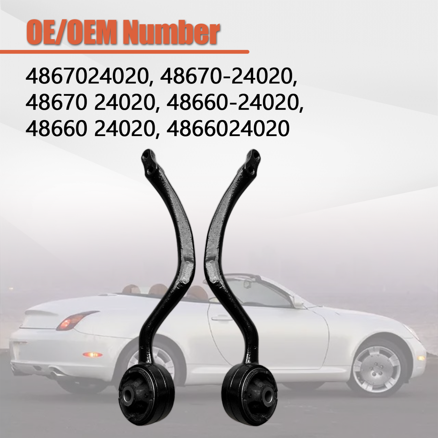 Front Left & Right Lower Control Arm Set for LEXUS 2002-2010 SC430