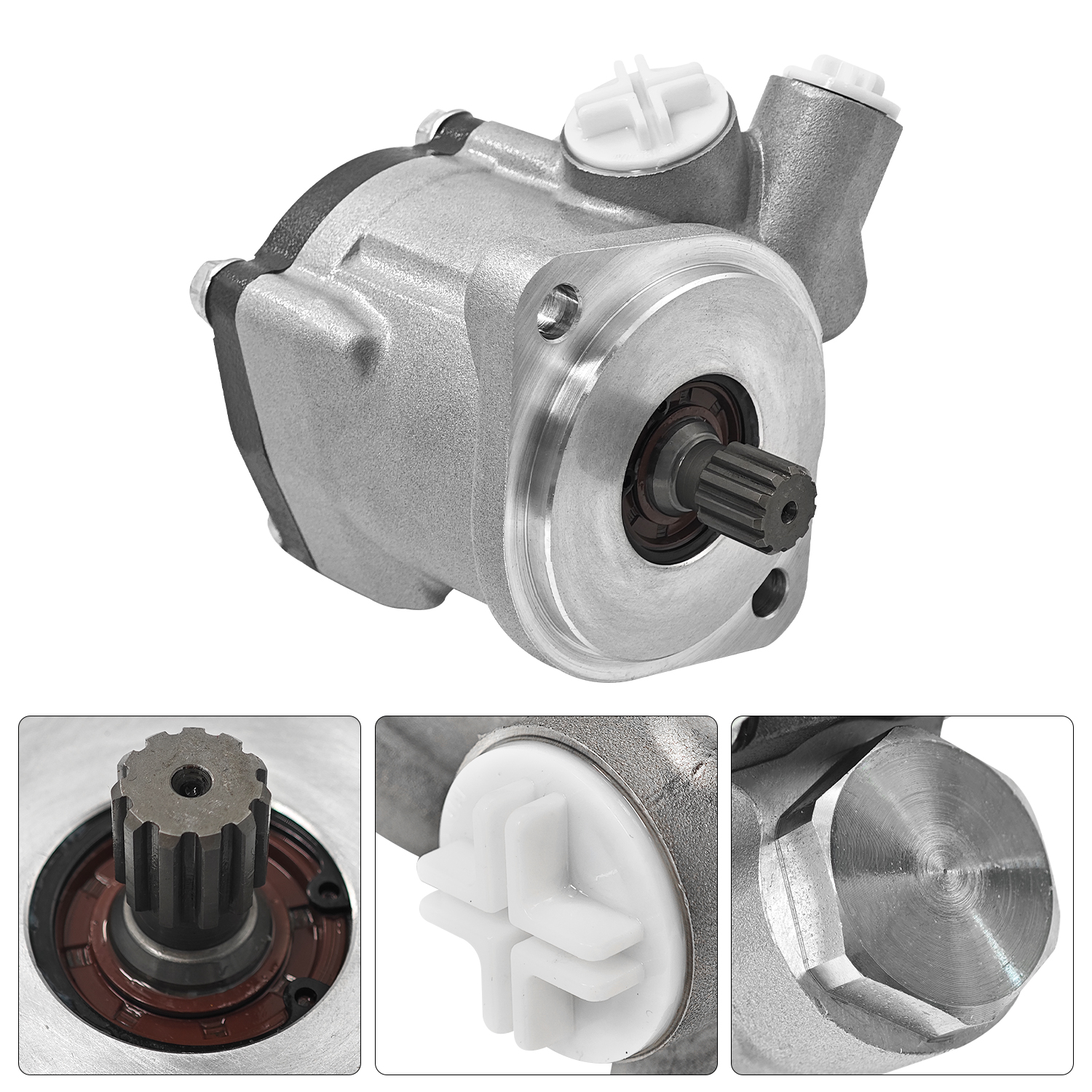 Power Steering Pump Fit for Cummins ISX Pump Rotation: Right