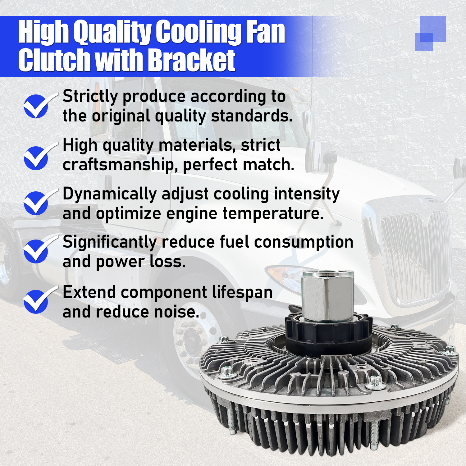 Fan Clutch Fits For International Transtar Prostar Paystar with MaxxForce 11 13 N13 2007-2013