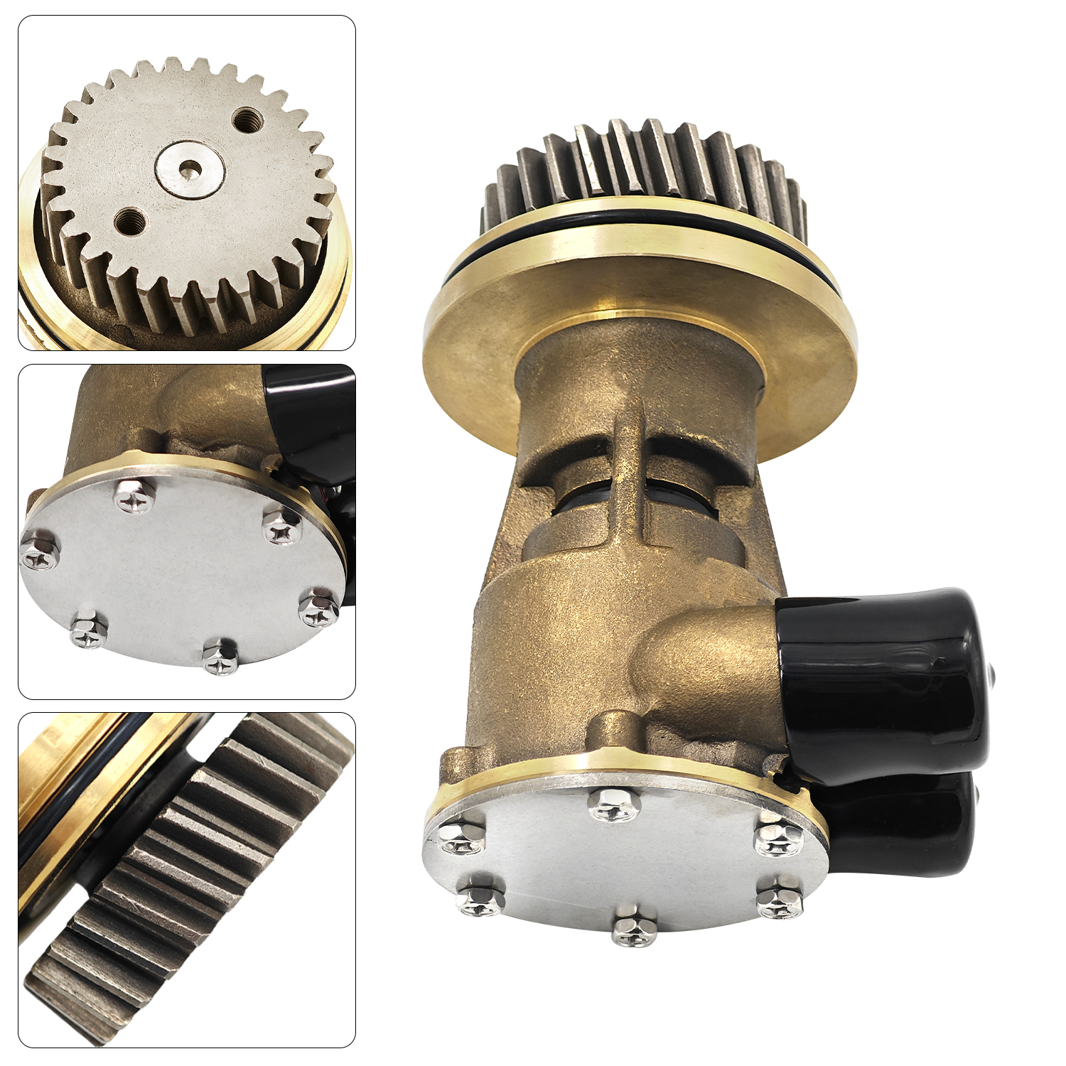 Cooling Raw Water Pump Fit for CAT Caterpillar 3054 3054B Engine 425-5411 for Small Skid Steers in Industry Agriculture