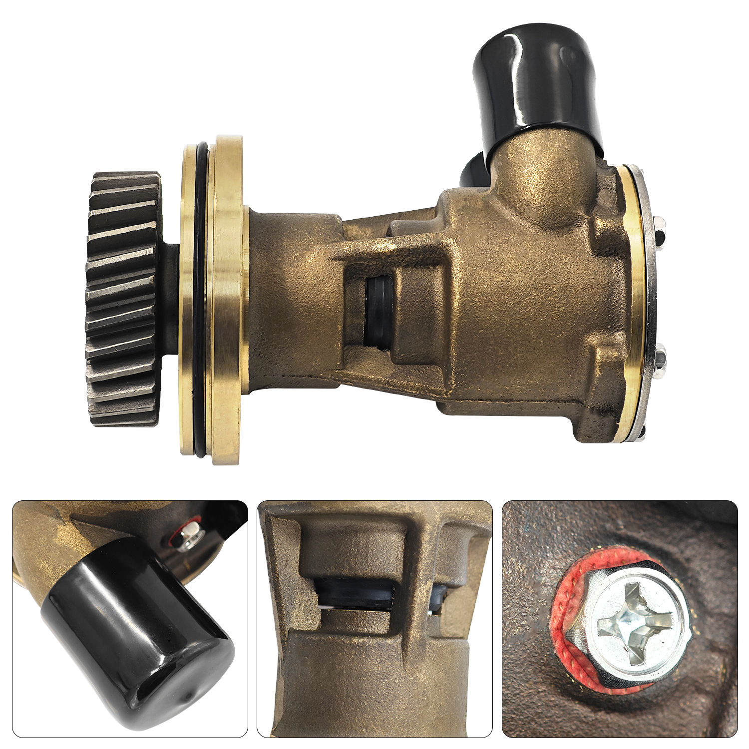 Cooling Raw Water Pump Fit for CAT Caterpillar 3054 3054B Engine 425-5411 for Small Skid Steers in Industry Agriculture