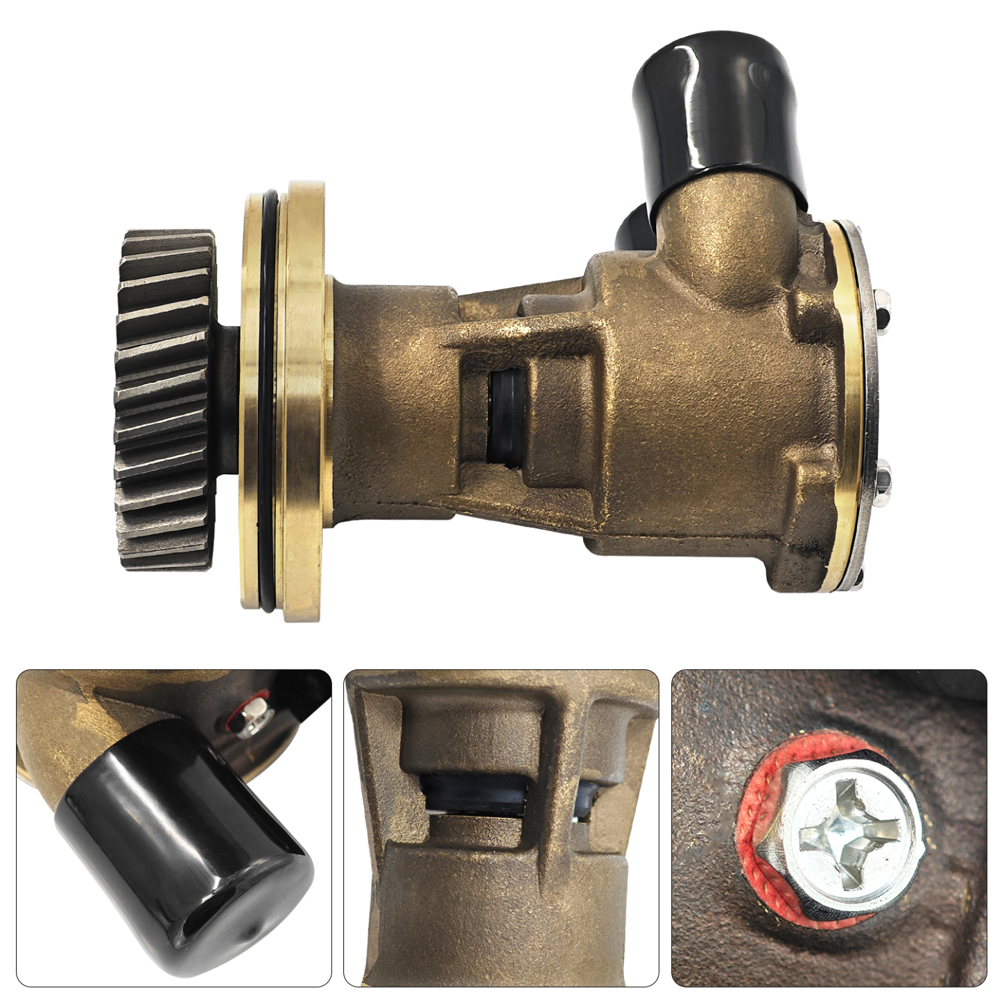 Cooling Raw Water Pump Fit for CAT Caterpillar 3054 3054B Engine 425-5411 for Small Skid Steers in Industry Agriculture