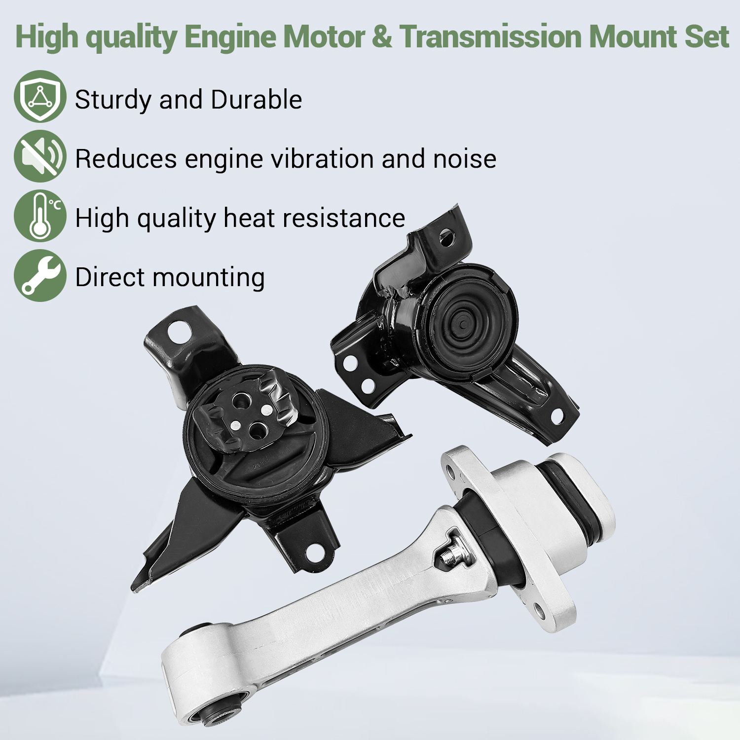 Engine Motor & Transmission Mount Set For Kia Sorento 3.3L at Only-FWD 2016-2020