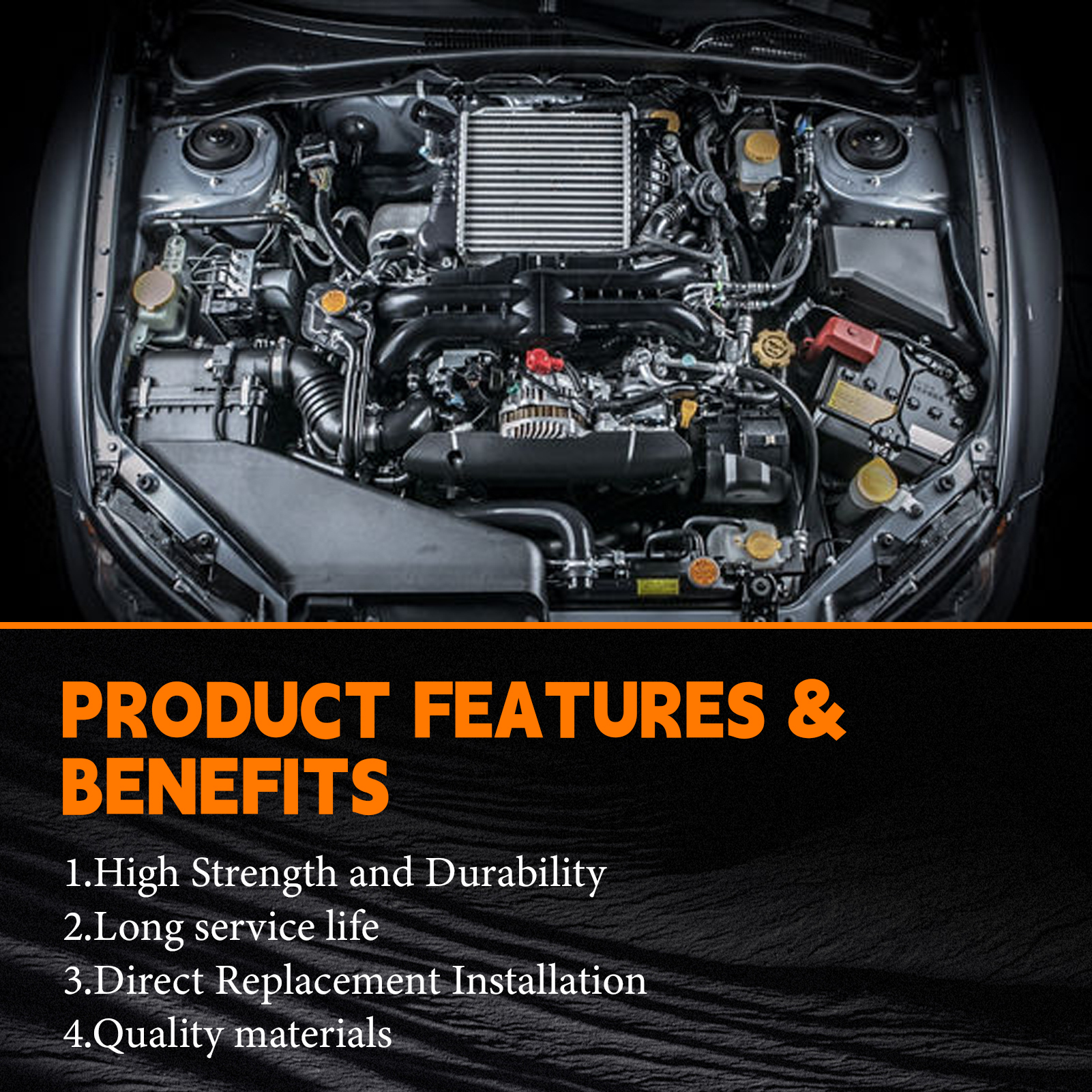 4PCS Engine Motor Mount & Automatic Transmission Mount Set For Chevy Equinox 2018-2024 1.5L FWD, for GMC Terrain 2018-2021