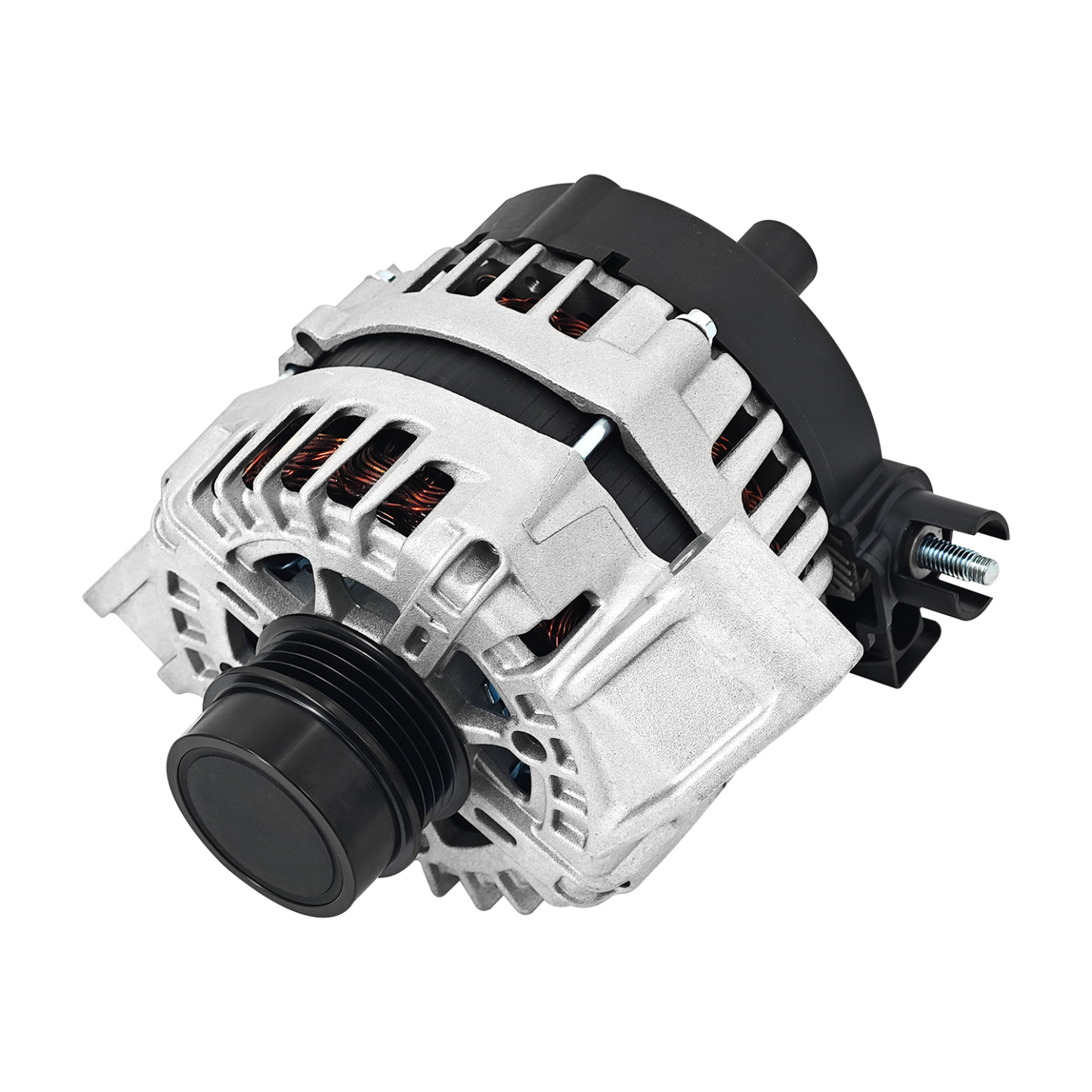 Alternator 12V 150A fit for Ford Focus 2012-2018 L4 2.0L, 4-Groove Decoupler Pulley Clockwise,