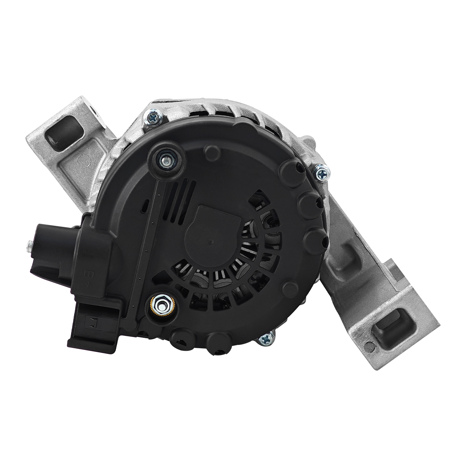 Alternator 12V 150A fit for Ford Focus 2012-2018 L4 2.0L, 4-Groove Decoupler Pulley Clockwise,