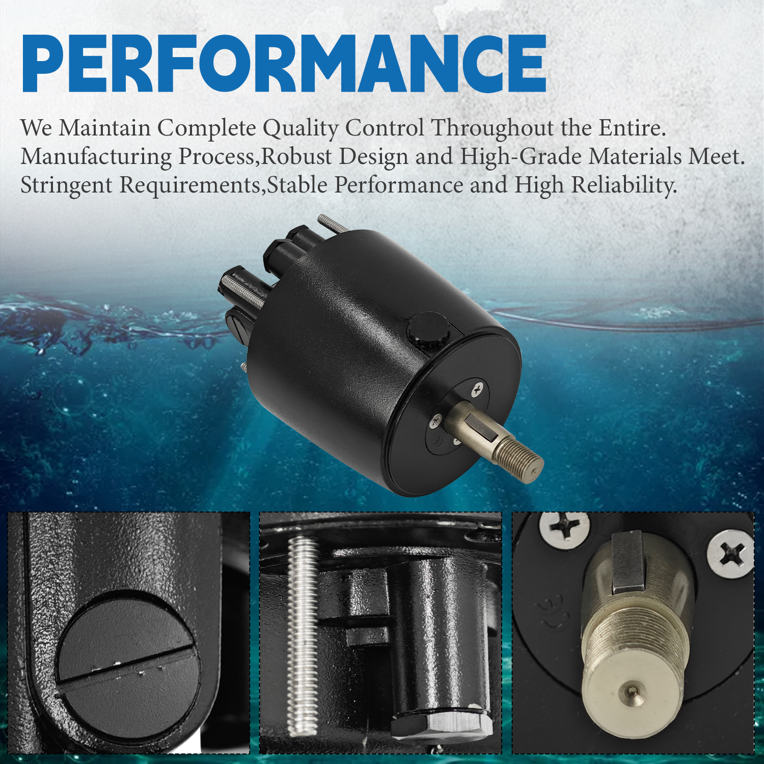 HH5770-3 Marine Hydraulic Helm Pump for Seastar Pro 2.0 Front Mount Outboard Boats