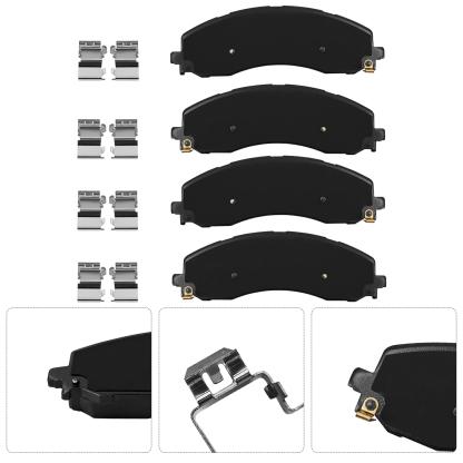  Front Disc Brake Pad Kit Fits for 2019-2024 Dodge Ram 2500 & 3500 6.4L V8 / 6.7L L6 68461656AA
