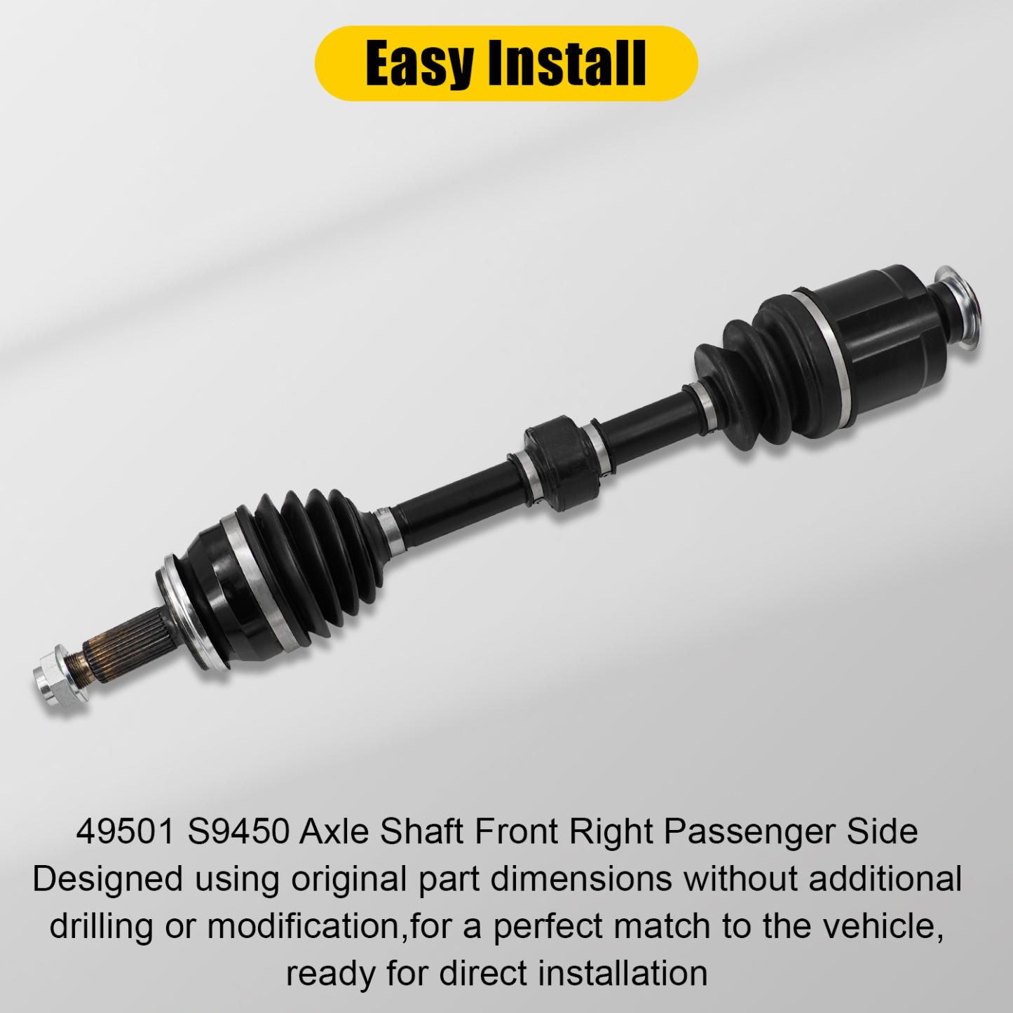 Axle Shaft Front Right Passenger Side Compatible with 2020-2022 Kia Telluride Sport 3.8L