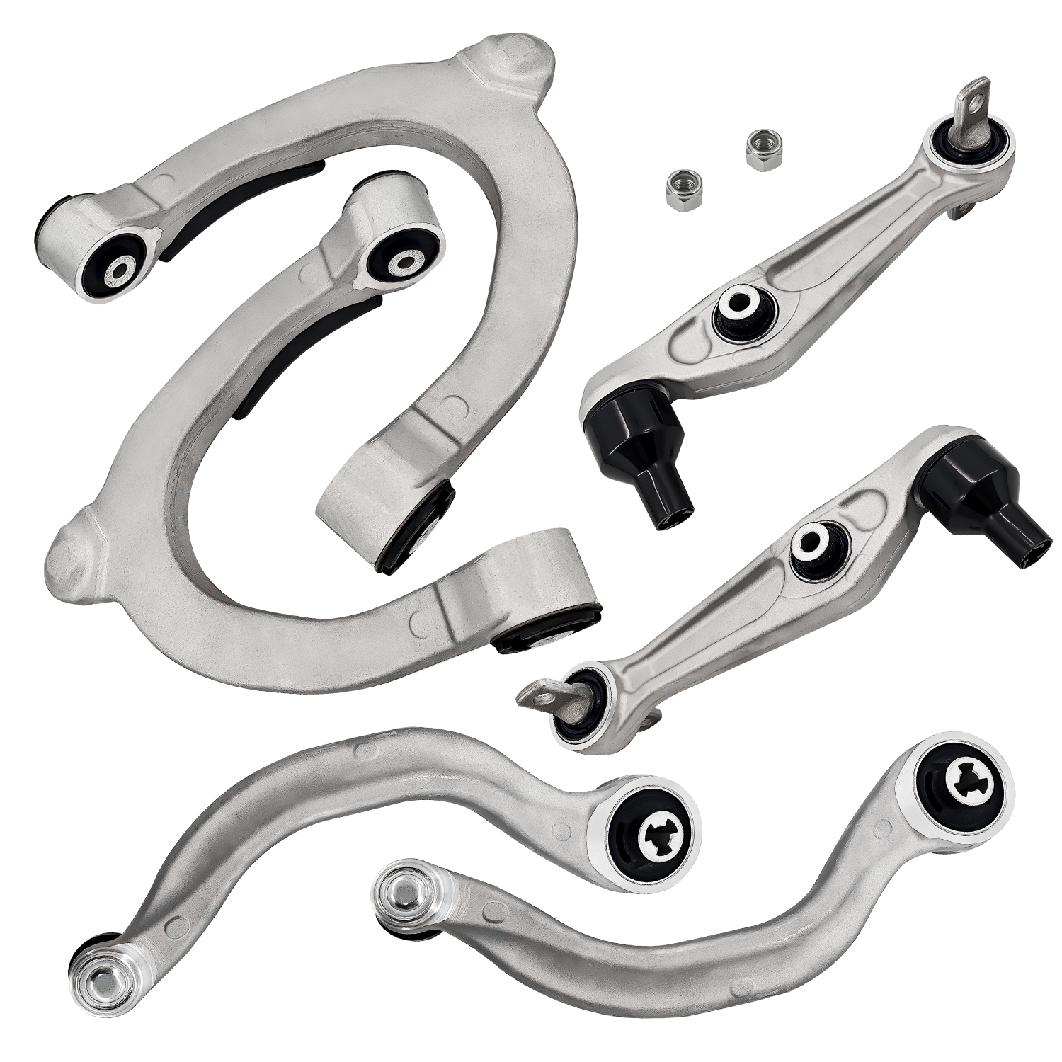 6Pcs Front Upper & Lower Control Arms Kit for Tesla Model 3 2017-2021 