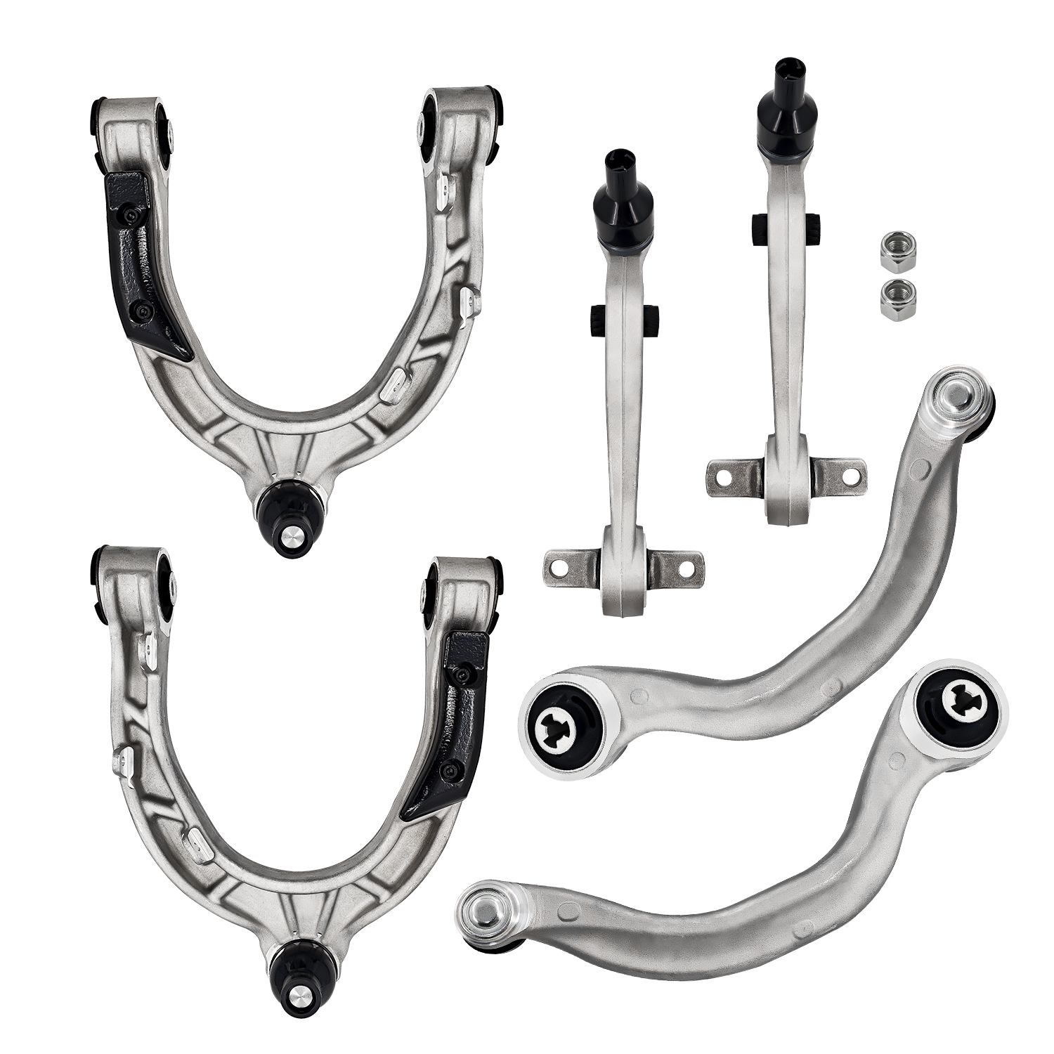 6Pcs Front Upper & Lower Control Arms Kit for Tesla Model 3 2017-2021 