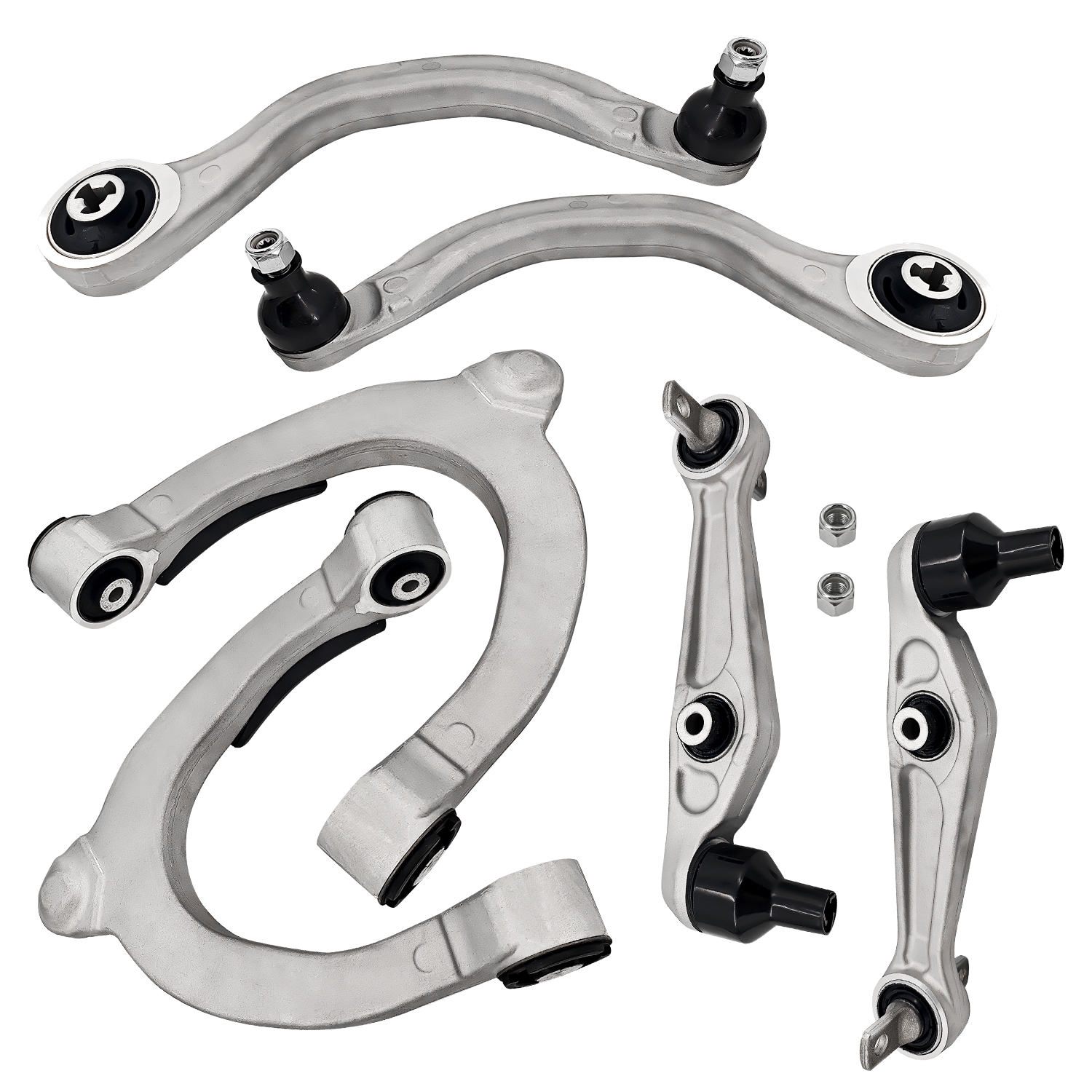 6Pcs Front Upper & Lower Control Arms Kit for Tesla Model 3 2017-2021 