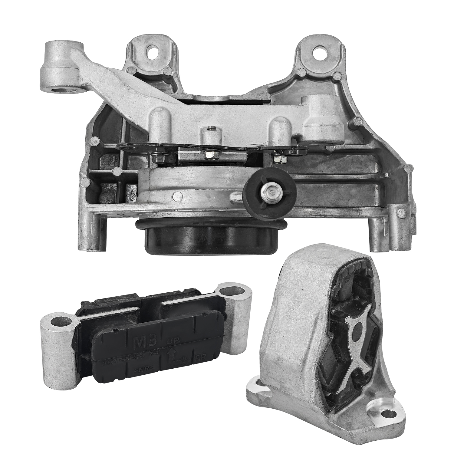 3PCS Engine & Transmission Mount Kit for Nissan Rogue 1.5L 2021-2024 Automatic CVT