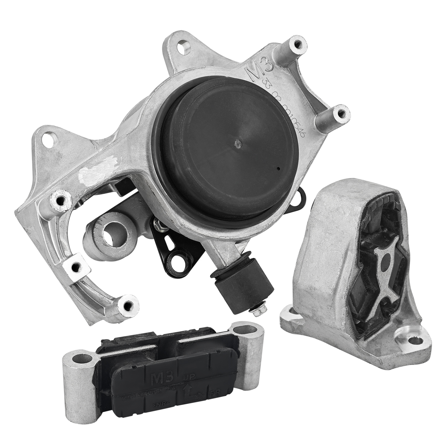 3PCS Engine & Transmission Mount Kit for Nissan Rogue 1.5L 2021-2024 Automatic CVT