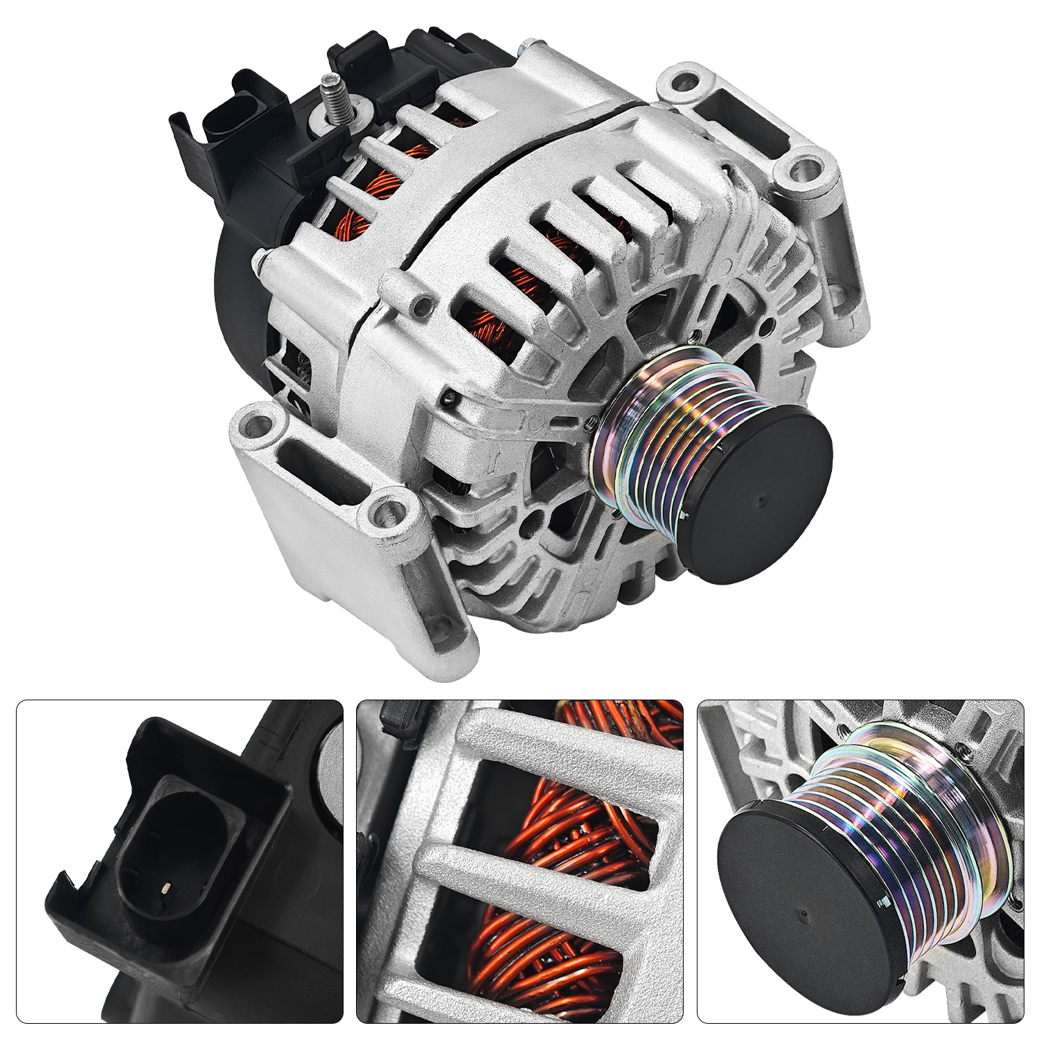 New Alternator 12V 200A fit for 2017-2023 Mercedes Benz GLC43 AMG, C43 AMG 3.0L 