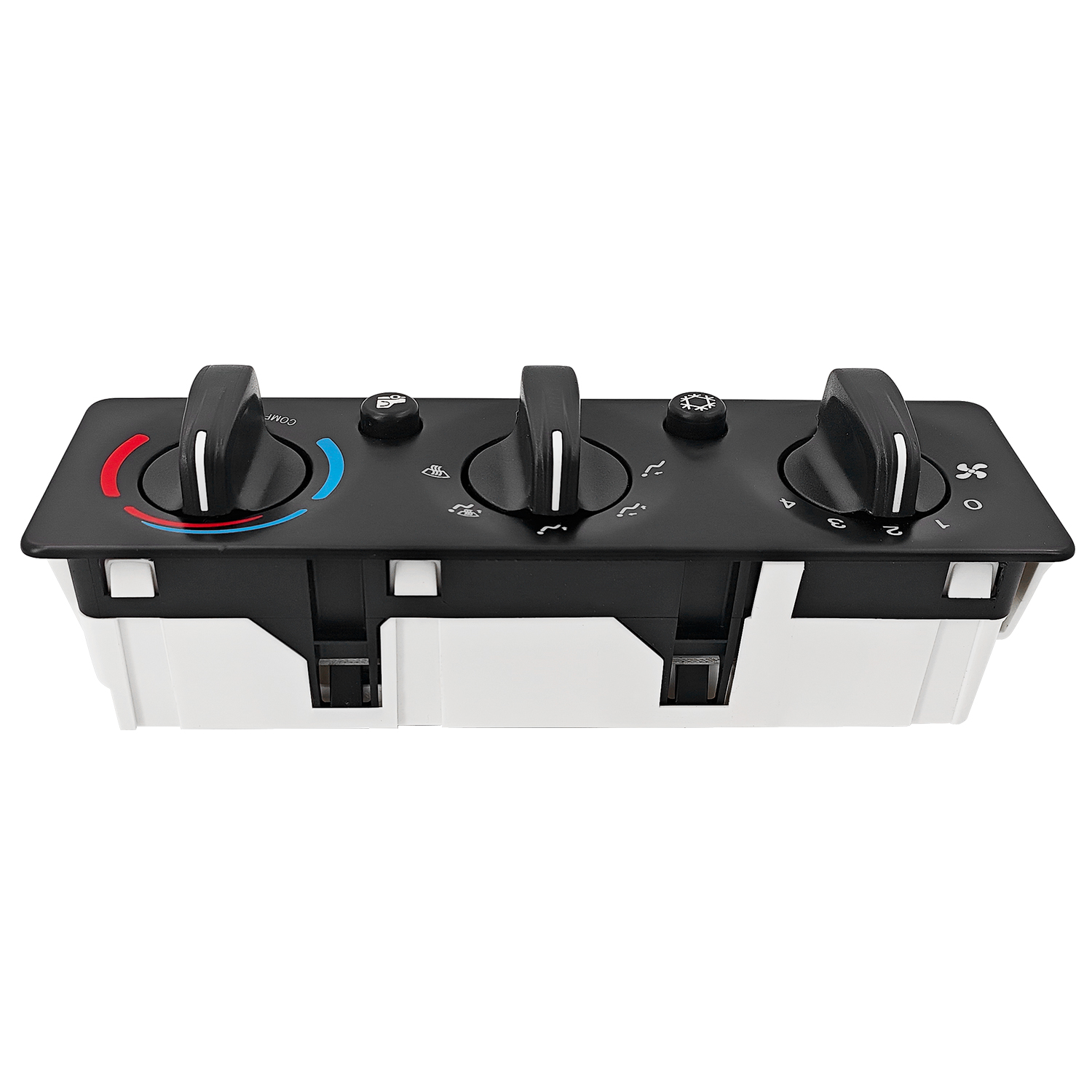 HVAC A/C Heater Control Panel with 3 Knobs & 2 Buttons Fit for Peterbilt 384 2008-2015