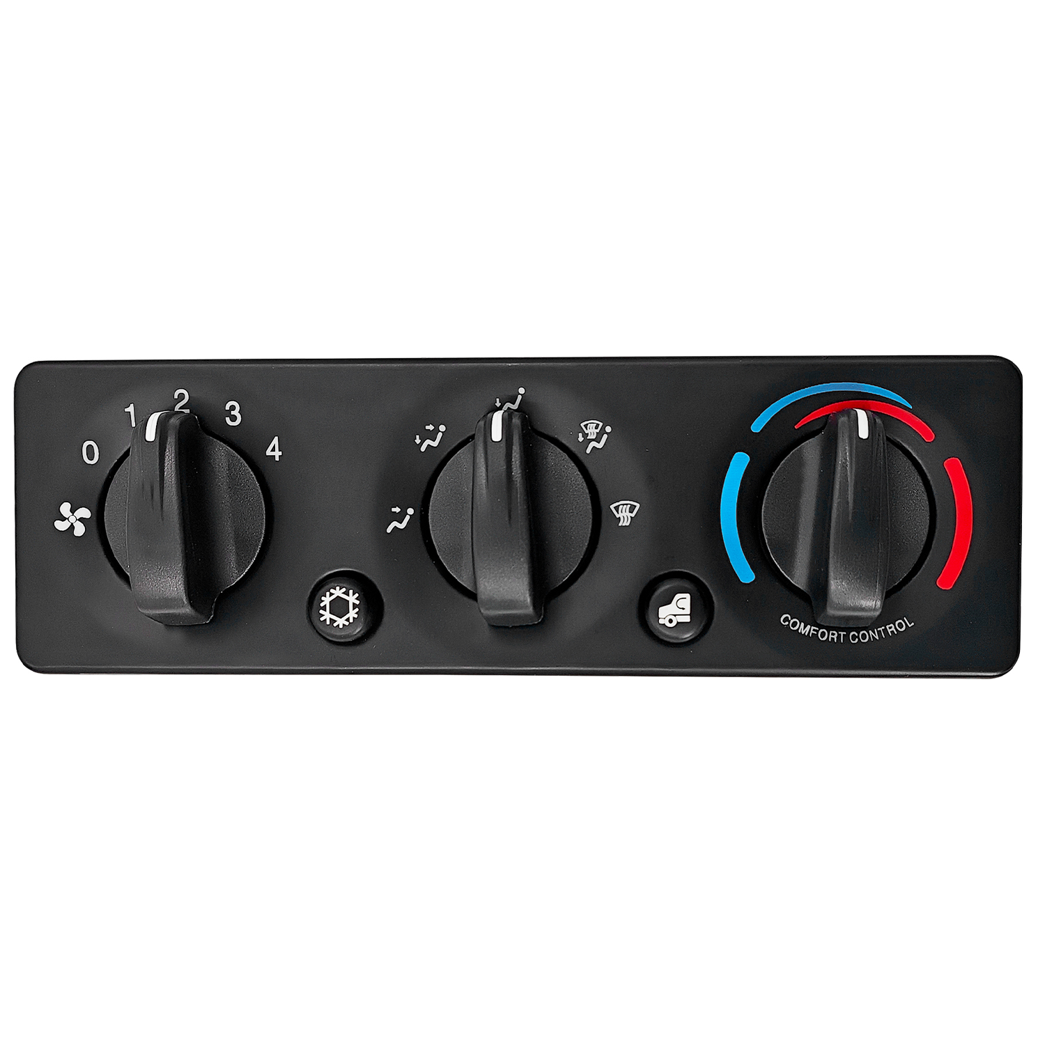 HVAC A/C Heater Control Panel with 3 Knobs & 2 Buttons Fit for Peterbilt 384 2008-2015