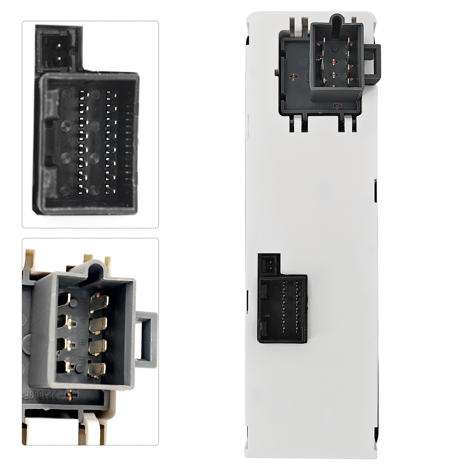 HVAC A/C Heater Control Panel with 3 Knobs & 2 Buttons Fit