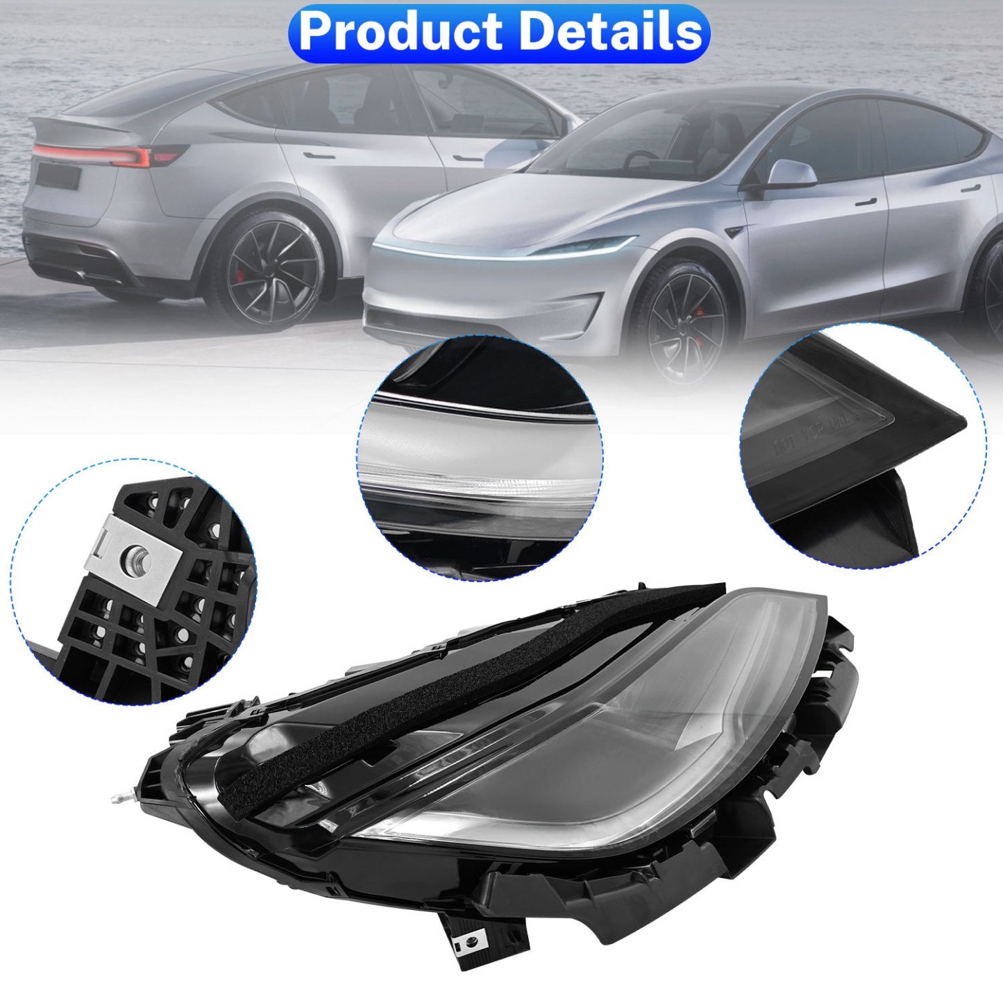 Front Right LED Headlight fit for 2024-2025 Tesla Model 3 Highland - Driver Side 