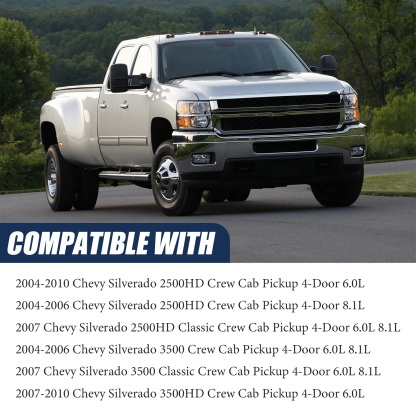 Fuel Line Kit Compatible with 2004-2010 Chevy Silverado GMC Sierra 2500 3500 HD Crew Cab 6.0L 8.1L
