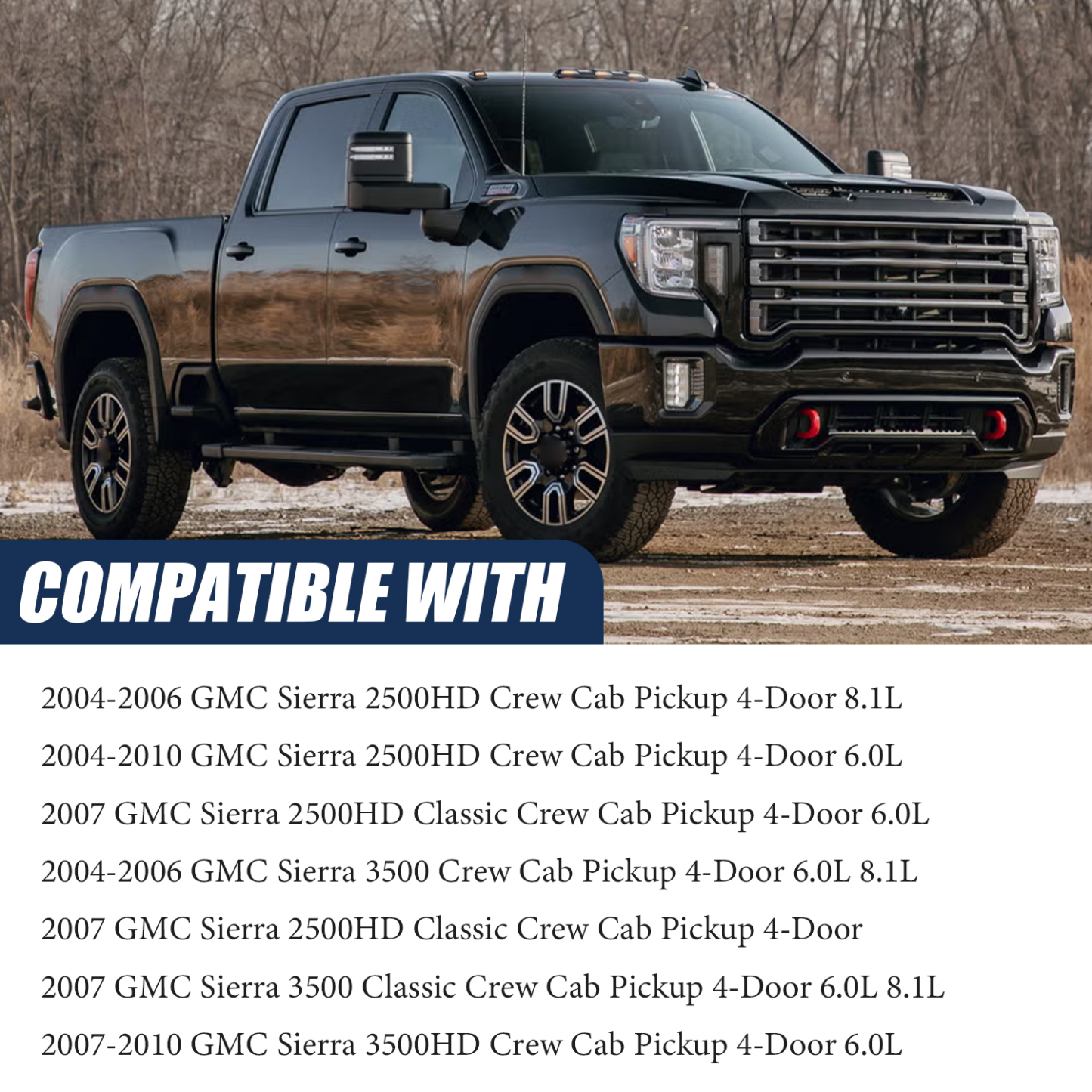 Fuel Line Kit Compatible with 2004-2010 Chevy Silverado GMC Sierra 2500 3500 HD Crew Cab 6.0L 8.1L