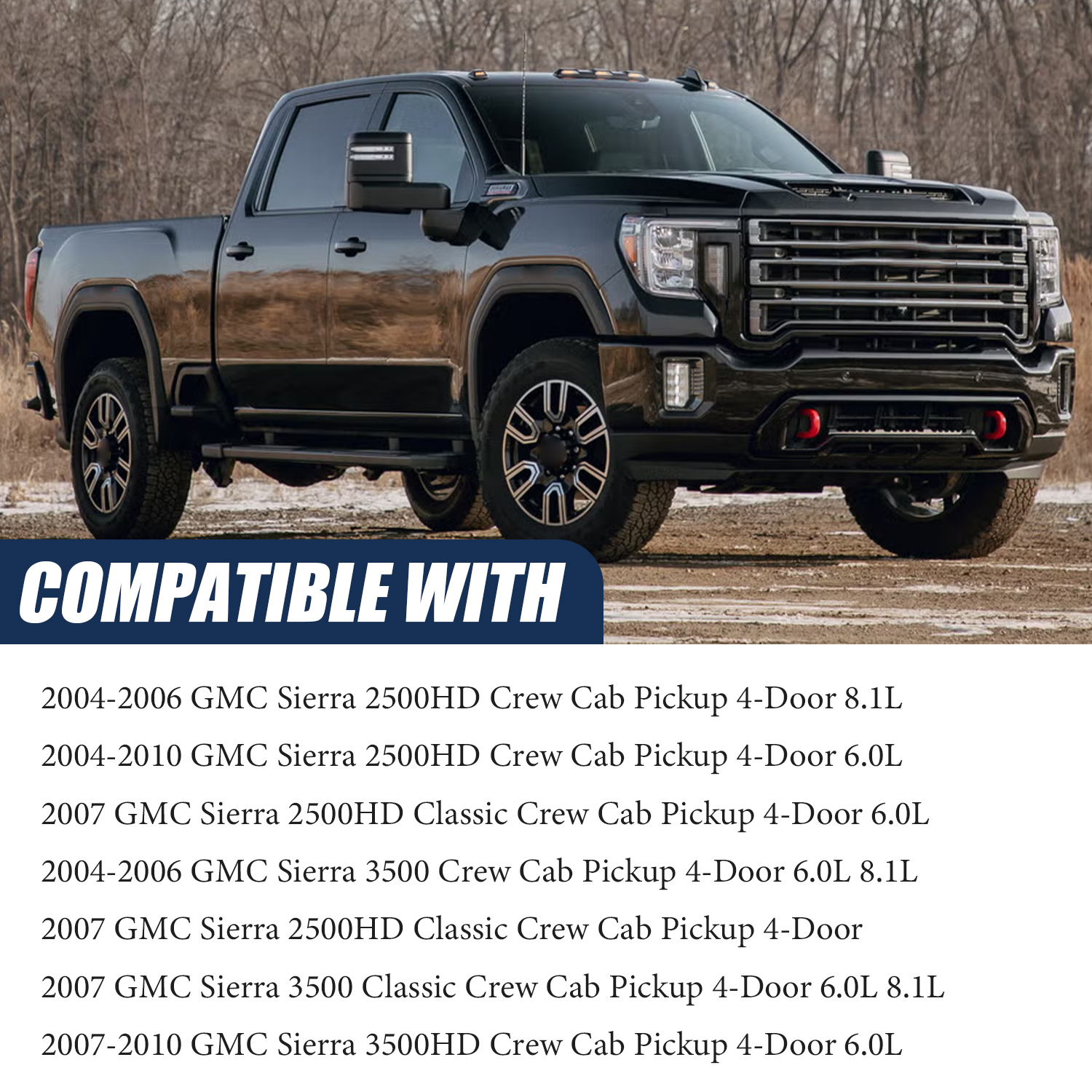 Fuel Line Kit Compatible with 2004-2010 Chevy Silverado GMC Sierra 2500 3500 HD Crew Cab 6.0L 8.1L