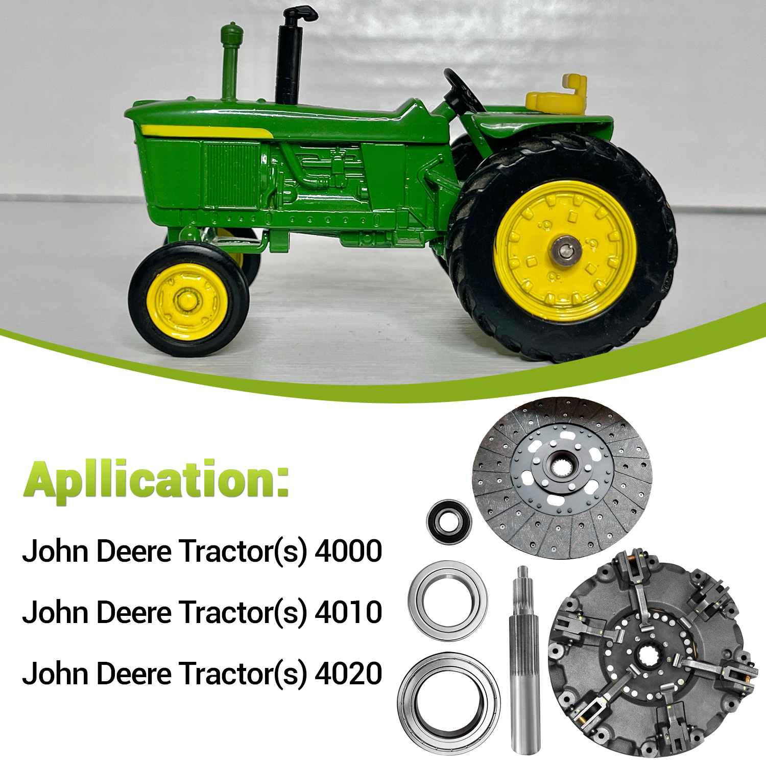 Clutch Kit Compatible with John Deere 4000 4010 4020 Replace RE210169