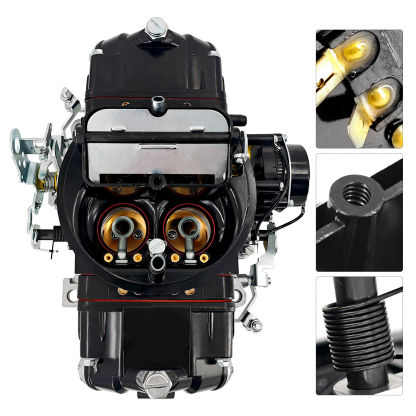 BR-67316 600 CFM 4-Barrel Carburetor – Fits Holley 4150, Mechanical Secondary, Electric Choke, Red/Black Finish