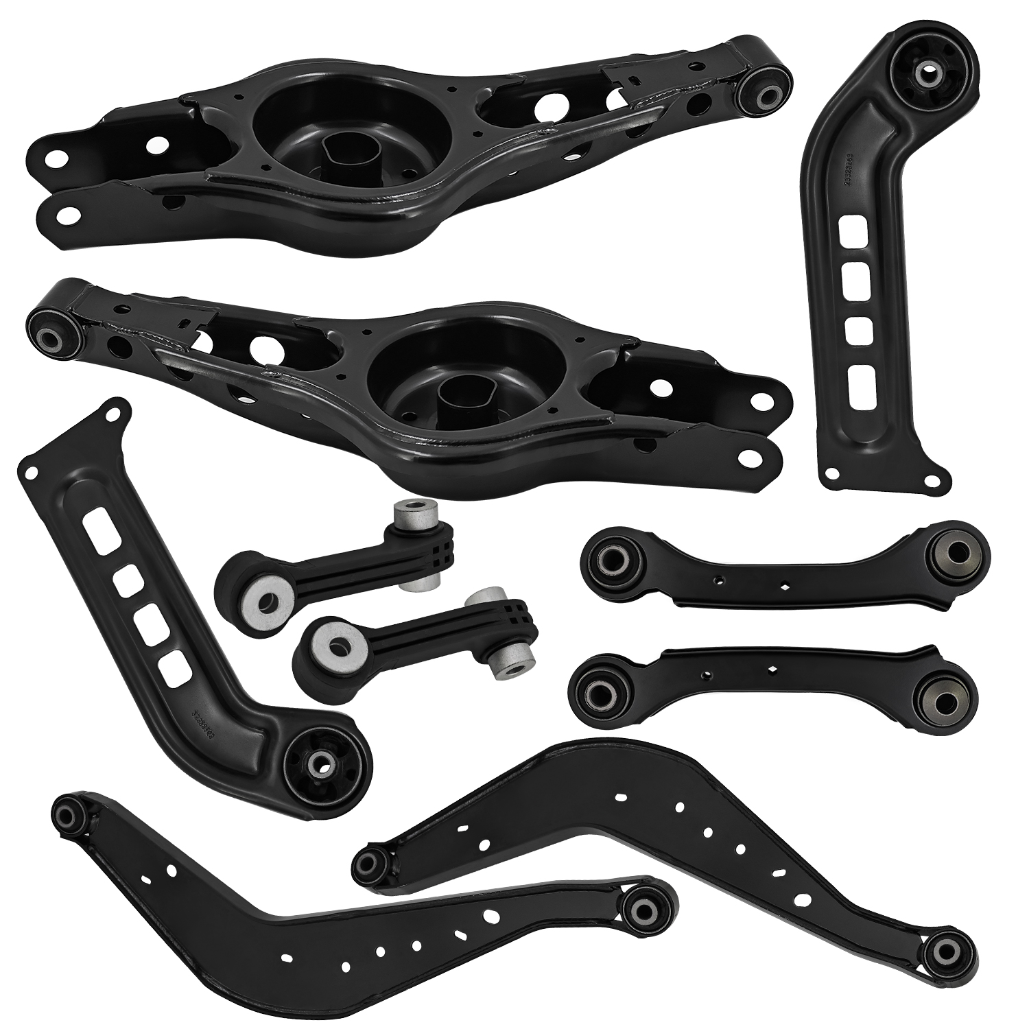 10PCS Rear Upper and Lower Control Arms Suspension Kit, Fits Chevy Malibu 2016-2023, Fits Buick Regal Sportback 2018-2020 FWD, Trailing Arm Sway Bar Link