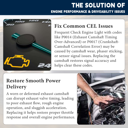 Exhaust Camshaft 2.0T LTG, Exhaust Camshaft New Fits for Cadillac ATS CTS CT6, for Chevrolet Camaro Equinox Malibu and Buick Envision