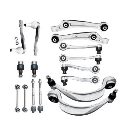 16Pcs Front Upper Lower Control Arms Kit for Audi A8 Quattro 2011-2016 w/Ball Joint Suspension Kit