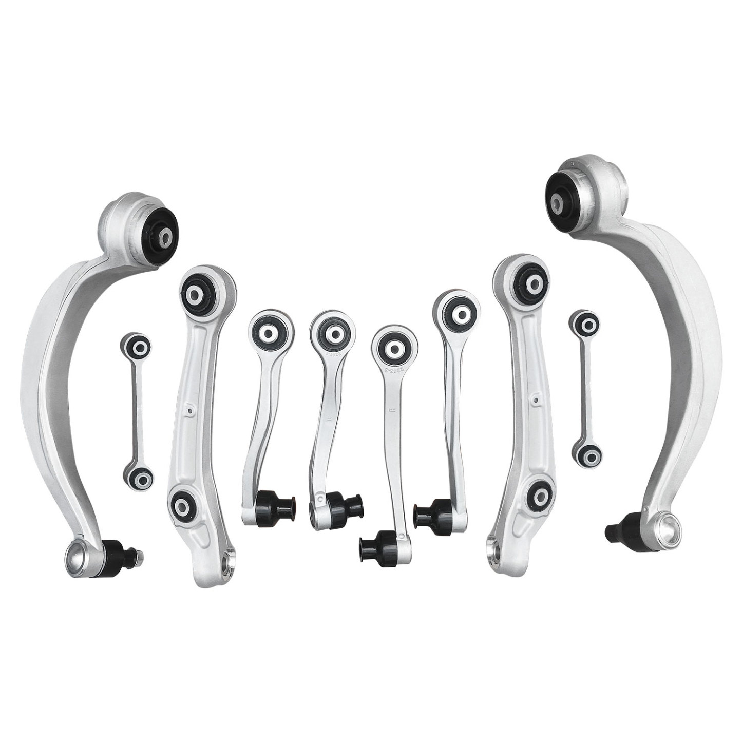 16Pcs Front Upper Lower Control Arms Kit for Audi A8 Quattro 2011-2016 w/Ball Joint Suspension Kit